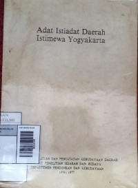 Image of Adat istiadat Daerah Istimewa Yogyakarta