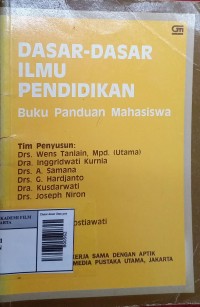 Image of Dasar-dasar ilmu pendidikan