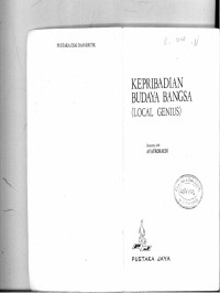 Image of Kepribadian budaya bangsa