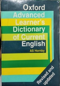 Image of Oxford advanced learner's dictionary of current